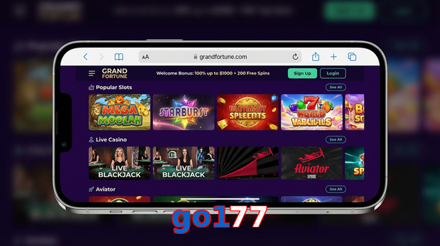 Main screen of Go177 ios page for PK players